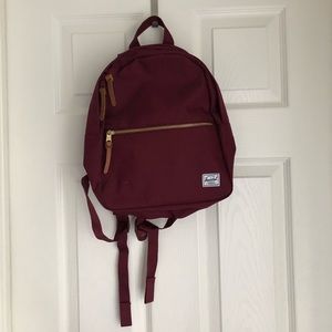 Burgundy Hershel Mini Backpack with Pockets